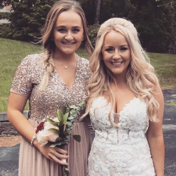 ASOS Maya Muted Blush Size 6 Formal Dress - Picture 7 of 9